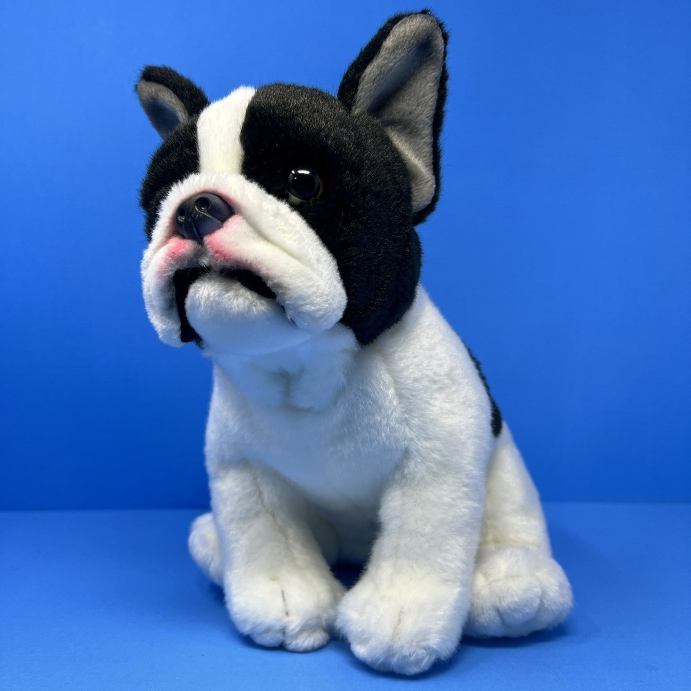 Realistic French Bulldog Puppy Plush 11 Inch Stuffed‎ Animal Dog Soft Toy 2022
